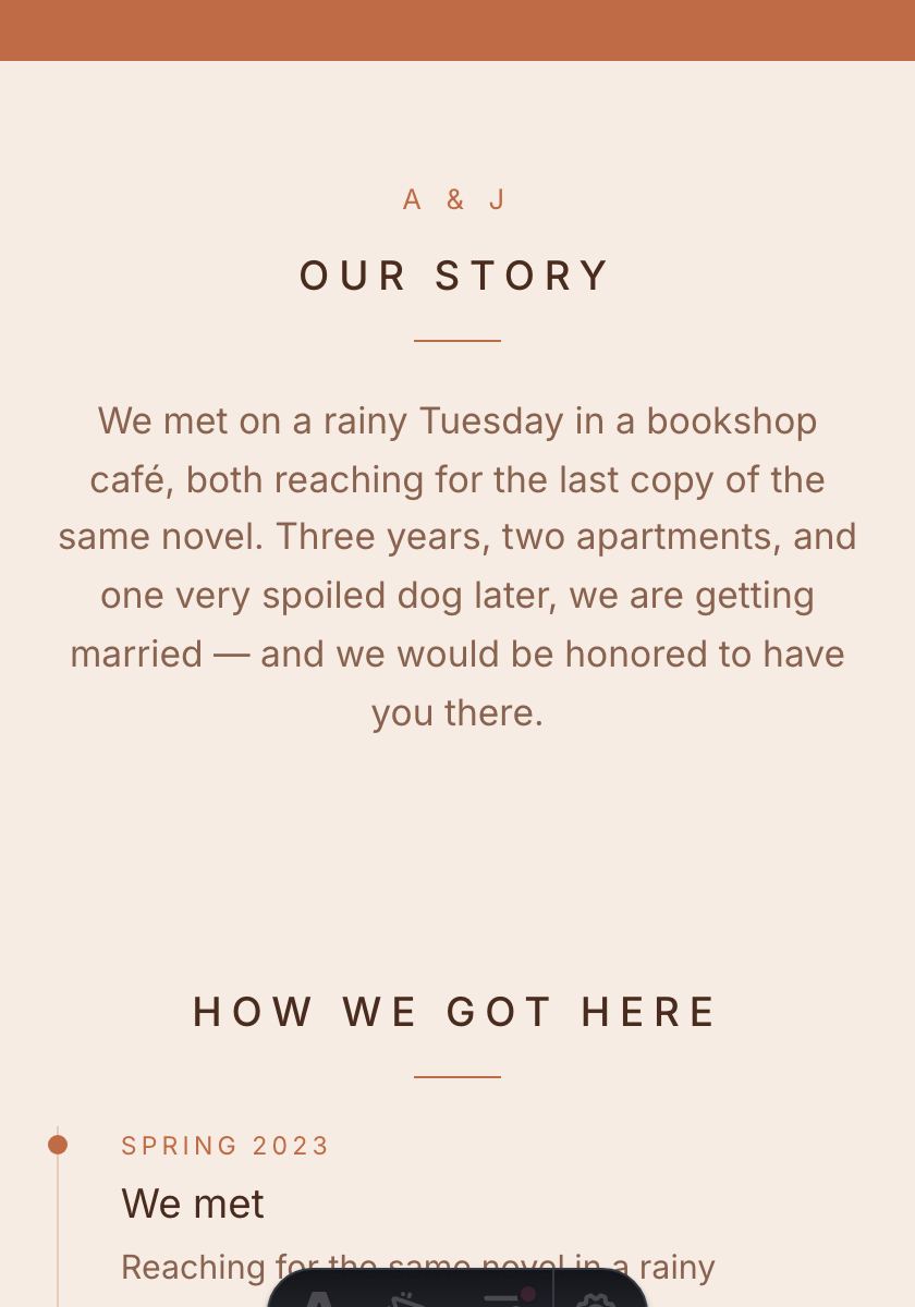 Terracotta Desert wedding invitation design preview